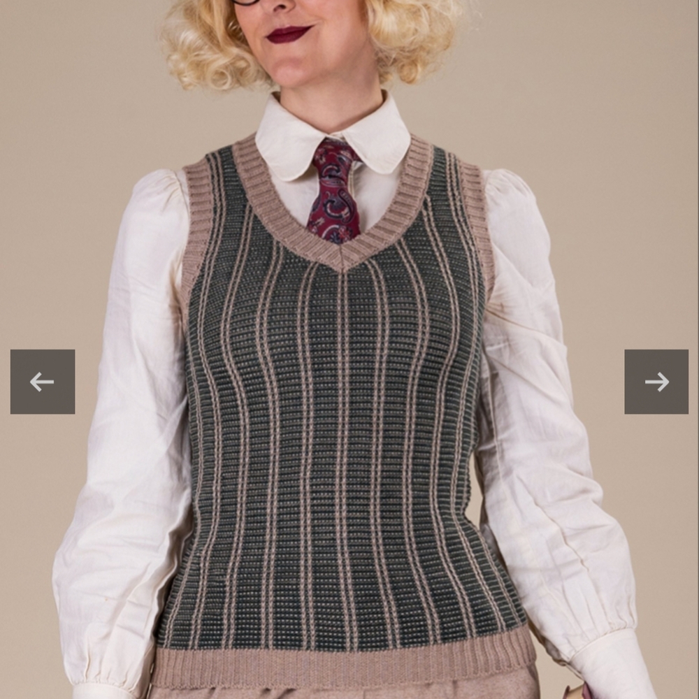 Emmy Design Knit Sweater Vest